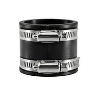 Editbar Lot de 2 manchons en caoutchouc flexibles - Avec 2 colliers de serrage en acier inoxydable - Pour raccords de tuyaux en PVC et polyester - Réduction du bruit - Pour caravane, sanitaire et