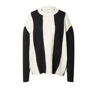 EDITED Pull-over 'Bodil' noir / blanc, Taille L