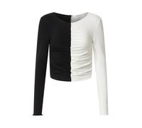 EDITED T-shirt 'Karolina' noir / blanc, Taille S