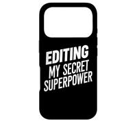 Éditer des Citations drôles de cinéaste My Secret Superpower Coque pour iPhone 17 Pro