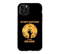 Éditeurs d'histoires Love Brains Funny Halloween Story Editor Coque pour iPhone 11 Pro