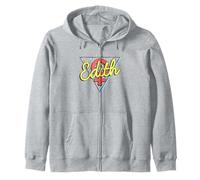 Edith Name Retro Triangle Cadeau personnalisé Sweat à Capuche