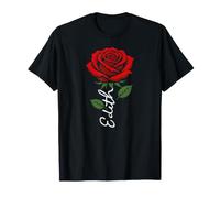Edith Nom de Rose personnalisé élégant Floral pour Femmes Filles T-Shirt