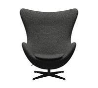 Édition anniversaire 2022 fauteuil L'Oeuf/ Egg™ étoffe aluminium black PVD coated