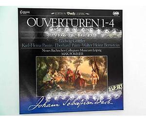 Edition Bach Leipzig - Ouvertüren 1-4 BWV 1066 1067 1068 1069 [Vinyl] 2 LPs Box-Set mit illustriertem Textheft - Capriccio C 50 015/1-2