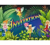 Edition Colibri 10 Cartes d‘invitation en Français FÉES DU PAYS MAGIQUE: lot de 10 cartes d'invitation pour un anniversaire de filles fait (11137 FR)
