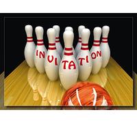 Edition Colibri 10961 FR Lot de 10 Cartes d‘invitation BOWLING/QUILLES en Français pour un anniversaire d‘enfant ou pour une soirée bowling/quilles