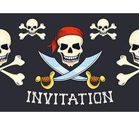 Edition Colibri 10966 FR Lot de 10 Cartes d‘invitation PIRATES en Français pour un anniversaire d‘enfant, une chasse au trésor ou pour une fête des pirates