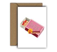 Edition Colibri Carte de Saint-Valentin pour elle et lui - Format A6 - Pliable - Avec enveloppe - Carte d'amour, anniversaire de mariage - Carte de Saint-Valentin - Motif : Match d'amour
