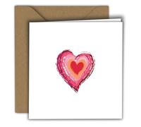 Edition Colibri Carte de Saint-Valentin pour elle et lui - Format A6 - Pliable - Avec enveloppe - Carte d'amour, d'anniversaire de mariage - Carte de Saint-Valentin amusante - Motif cœur - H000248