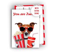 Edition Colibri Invitations d'anniversaire de chien - 10 cartes à remplir pour enfants et amoureux des animaux | Invitations de fête amusantes avec motif de film pour garçons et filles