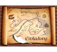 Edition Colibri Lot de 10 cartes au trésor - Invitations d'anniversaire pour enfants, filles/garçons - Lot de 10 cartes d'invitation pour anniversaire d'enfant (10727)