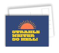 Edition Colibri Lot de 10 cartes postales avec motif lever de soleil - Rayons encore si lumineux - Carte de motivation - Carte de remerciement - Format A6 - Verso pour écrire