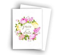 Edition Colibri Lot de 10 cartes « Save the Date » avec enveloppe - Cartes A6 pour mariage, cérémonie civile, anniversaire, garden-party, baptême, communion, cérémonie d'arrivée à l'âge adulte, fête