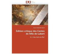 Édition Critique Des Contes De Mlle De Lubert
