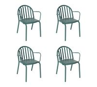 Édition exclusive set de 4 chaises de jardin avec accoudoirs Fred's WxHxD 60x80,5x59,6cm