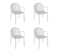 Édition exclusive set de 4 chaises de jardin avec accoudoirs Fred's WxHxD 60x80,5x59,6cm