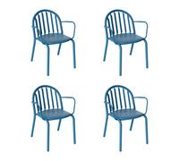 Édition exclusive set de 4 chaises de jardin avec accoudoirs Fred's WxHxD 60x80,5x59,6cm