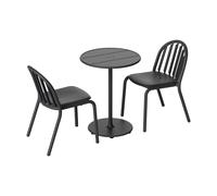 Édition exclusive set de jardin table Ø 60cm + 2 chaises de jardin Fred's
