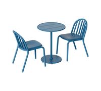 Édition exclusive set de jardin table Ø 60cm + 2 chaises de jardin Fred's