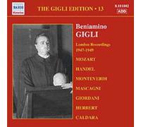 Edition Gigli Vol. 13 : Oeuvres De Caldara, Giordani, Haendel, Mascagni, Monteverdi, Mozart