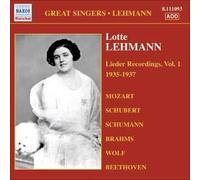Edition Lehmann Vol. 1 : Lieder De Beethoven, Brahms, Mozart, Schubert, Schumann, Wolf