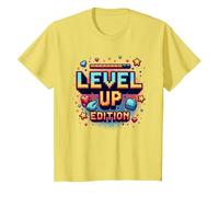 Édition Level Up : Célébration de la réussite du Joueur T-Shirt, Enfant, Citron, 2 Ans