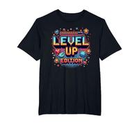 Édition Level Up : Célébration de la réussite du Joueur T-Shirt, Homme Grandes Tailles, Noir, 2X Tall