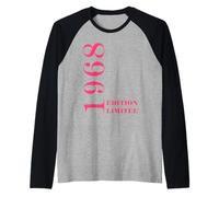 Édition limitée 1968 Anniversaire 55 Ans Femme année 1968 Manche Raglan
