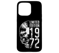 Édition limitée 1972 Vintage Vinyl Lover Gothic Skull Coque pour iPhone 15 Pro Max