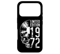 Édition limitée 1972 Vintage Vinyl Lover Gothic Skull Coque pour iPhone 17 Pro