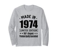 Édition limitée 1974 Anniversaire 1974 Né en 1974 Manche Longue