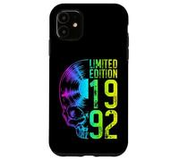 Édition limitée 1992 Vintage Vinyl Lover Gothic Skull Coque pour iPhone 11
