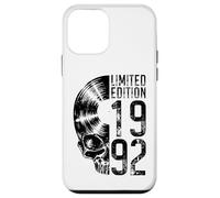 Édition limitée 1992 Vintage Vinyl Lover Gothic Skull Coque pour iPhone 12 Mini