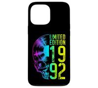 Édition limitée 1992 Vintage Vinyl Lover Gothic Skull Coque pour iPhone 13 Pro Max
