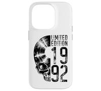 Édition limitée 1992 Vintage Vinyl Lover Gothic Skull Coque pour iPhone 14 Pro
