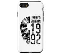 Édition limitée 1992 Vintage Vinyl Lover Gothic Skull Coque pour iPhone SE (2020) / 7/8