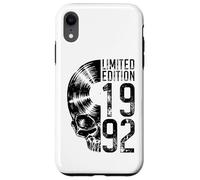 Édition limitée 1992 Vintage Vinyl Lover Gothic Skull Coque pour iPhone XR