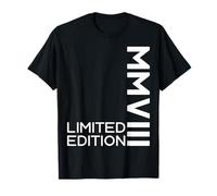 Édition limitée 2008 MMVIII Chiffres Romains 18e Anniversaire T-Shirt