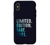 Édition limitée Mai 1981 Retro Vintage 1981 Coque pour iPhone X/XS