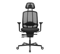 Édition limitée noire chaise de bureau AluMedic BH0 elastic PES monofilament net