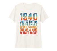 Édition limitée Vintage rétro année de Naissance 1940 T-Shirt Haut de Gamme