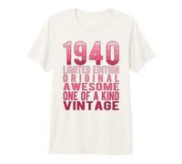 Édition limitée Vintage rétro année de Naissance 1940 T-Shirt Haut de Gamme