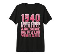 Édition limitée Vintage rétro année de Naissance 1940 T-Shirt Haut de Gamme