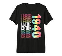 Édition limitée Vintage rétro année de Naissance 1940 T-Shirt Haut de Gamme