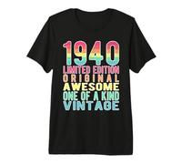 Édition limitée Vintage rétro année de Naissance 1940 T-Shirt Haut de Gamme