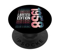 Édition limitée Vintage rétro année de Naissance 1958 PopSockets PopGrip Adhésif