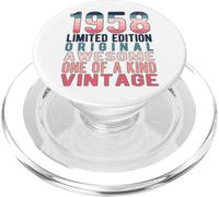 Édition limitée Vintage rétro année de Naissance 1958 PopSockets PopGrip pour MagSafe