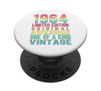 Édition limitée Vintage rétro année de Naissance 1964 PopSockets PopGrip Adhésif