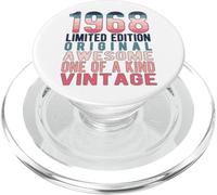 Édition limitée Vintage rétro année de Naissance 1968 PopSockets PopGrip pour MagSafe